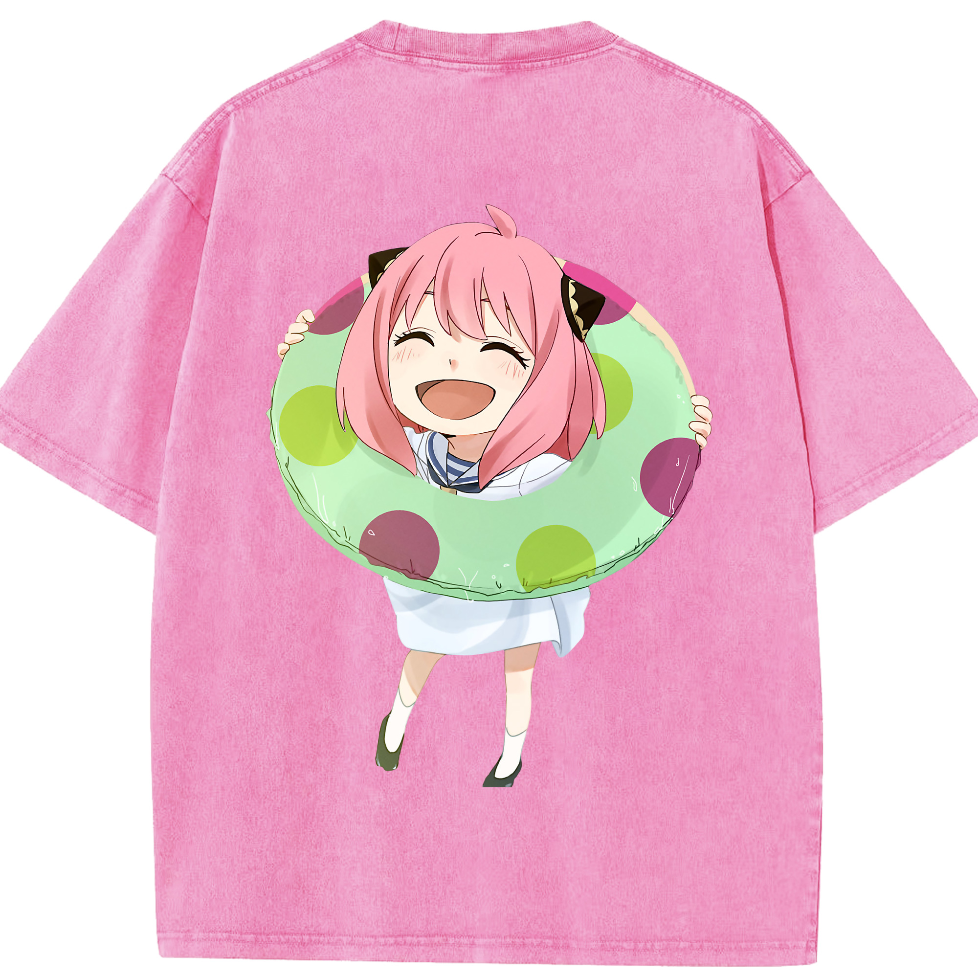 （画像用） SPY×FAMILY间谍家家酒 綿100% ヴィンテージ風 半袖Tシャツ（背面プリント）